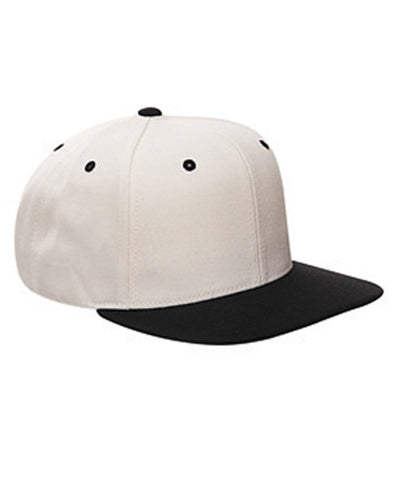 Yupoong Adult 6-Panel Structured Snapback: Classic Style with Flat Visor Sophistication