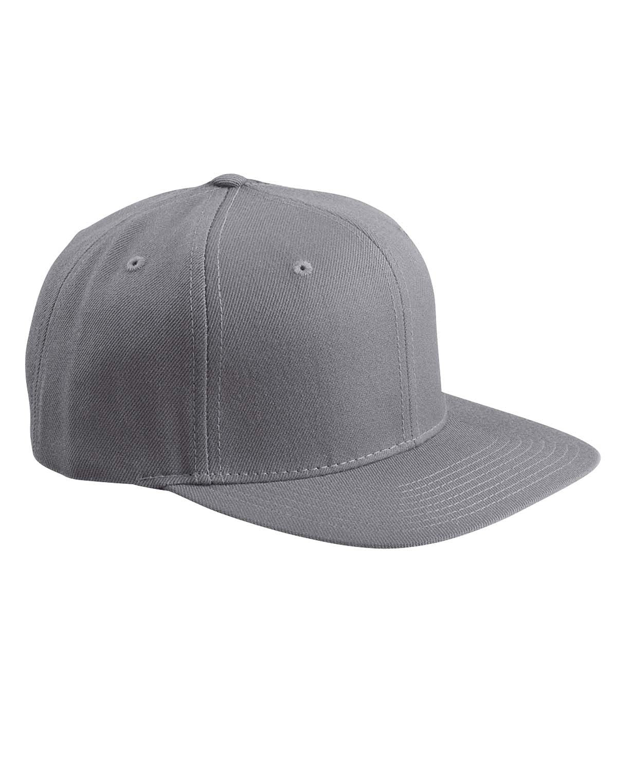 Yupoong Adult 6-Panel Structured Snapback: Classic Style with Flat Visor Sophistication