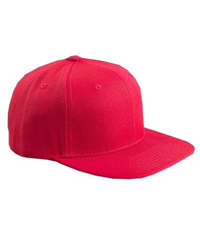 Yupoong Adult 6-Panel Structured Snapback: Classic Style with Flat Visor Sophistication