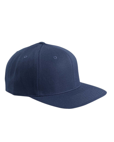 Yupoong Adult 6-Panel Structured Snapback: Classic Style with Flat Visor Sophistication