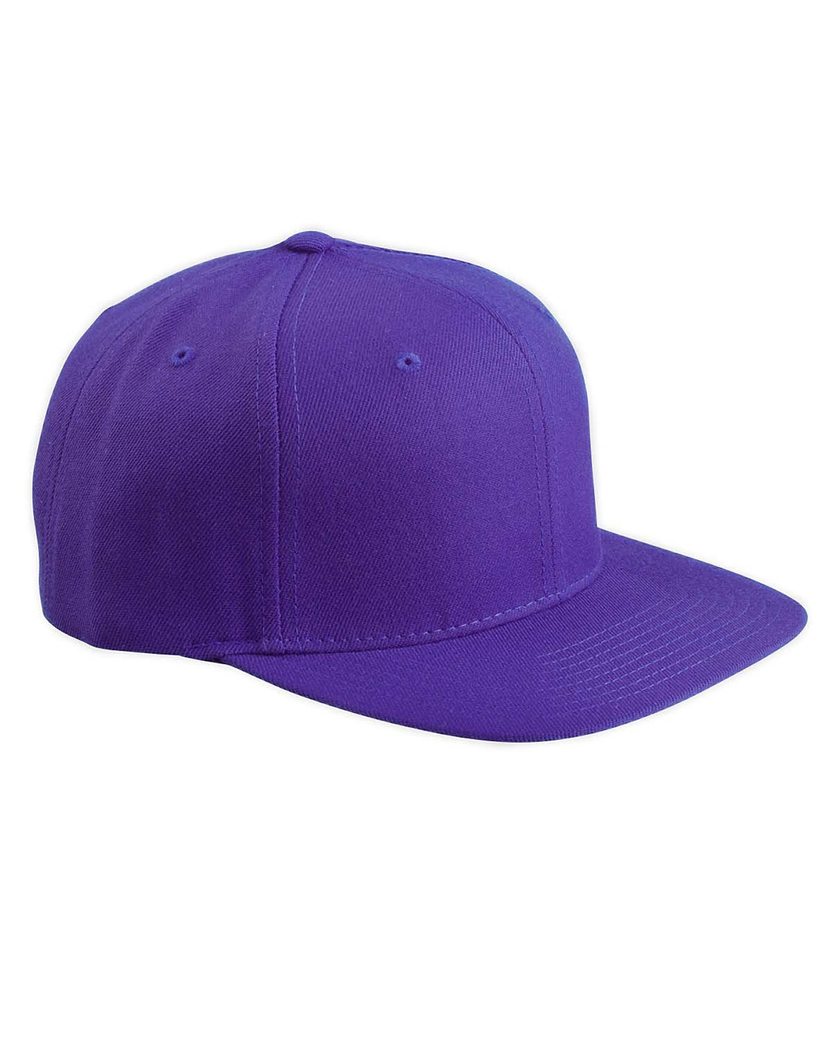 Yupoong Adult 6-Panel Structured Snapback: Classic Style with Flat Visor Sophistication