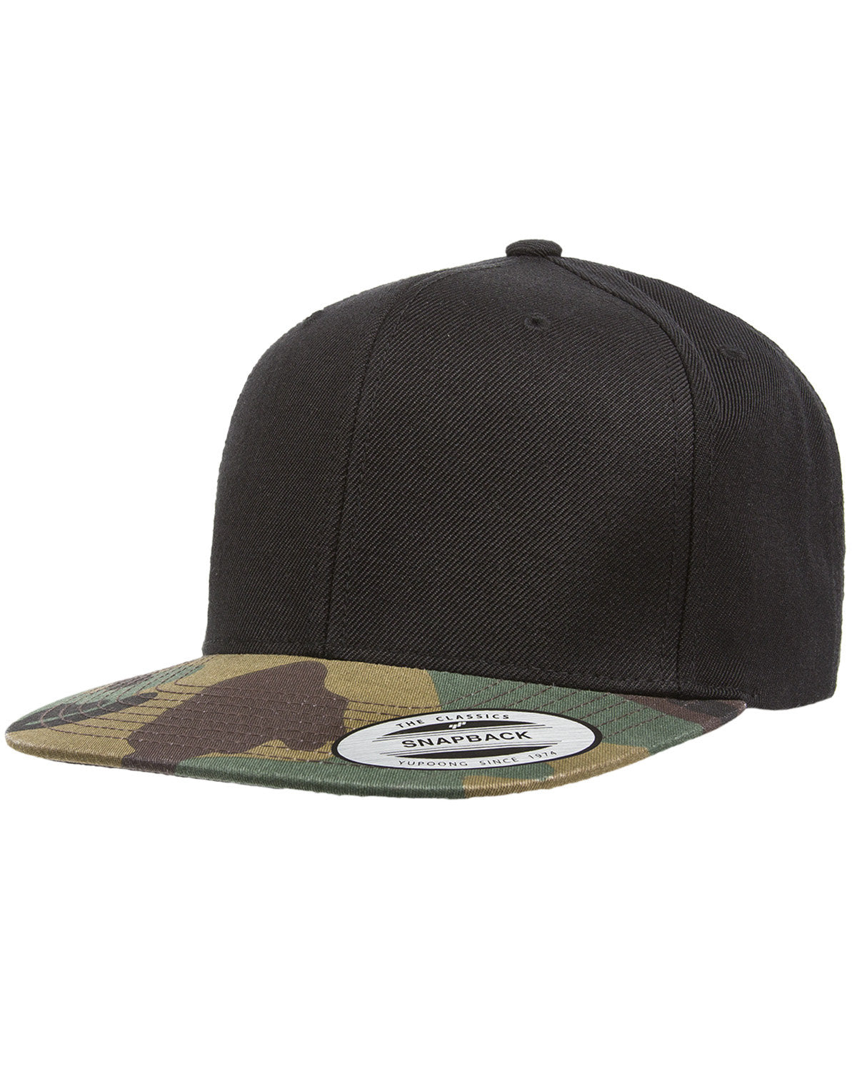 Yupoong Adult 6-Panel Structured Snapback: Classic Style with Flat Visor Sophistication