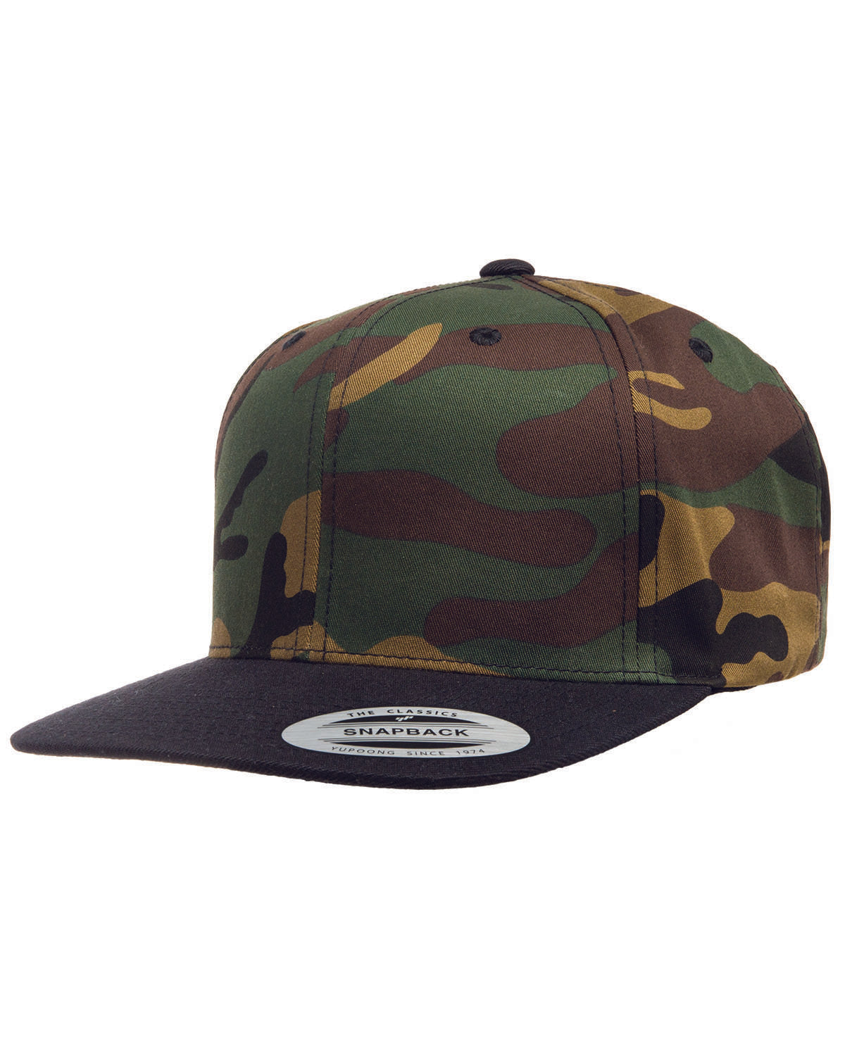 Yupoong Adult 6-Panel Structured Snapback: Classic Style with Flat Visor Sophistication