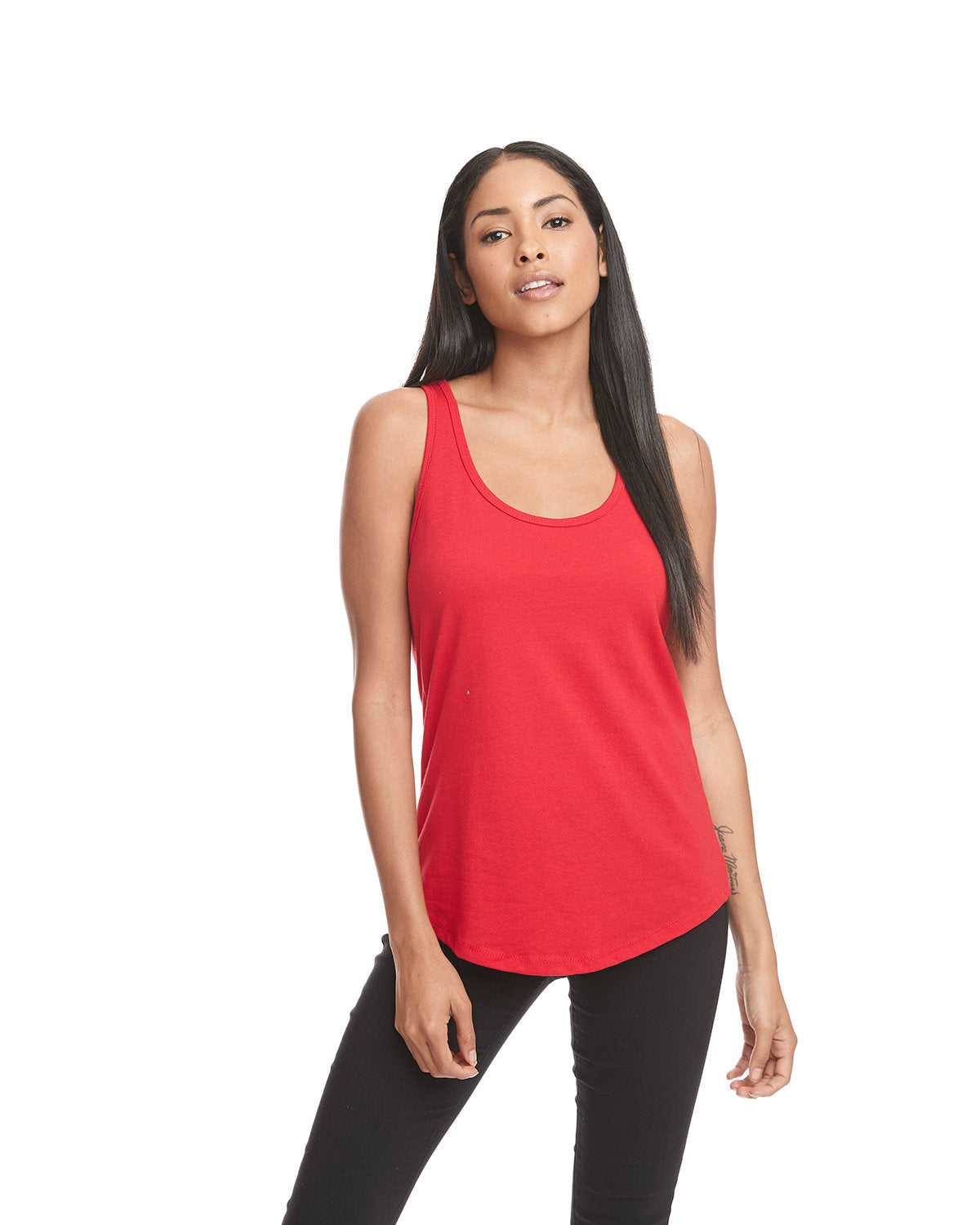 "Effortlessly Chic: Ladies' Gathered Racerback Tank Collection" - Apparel Globe