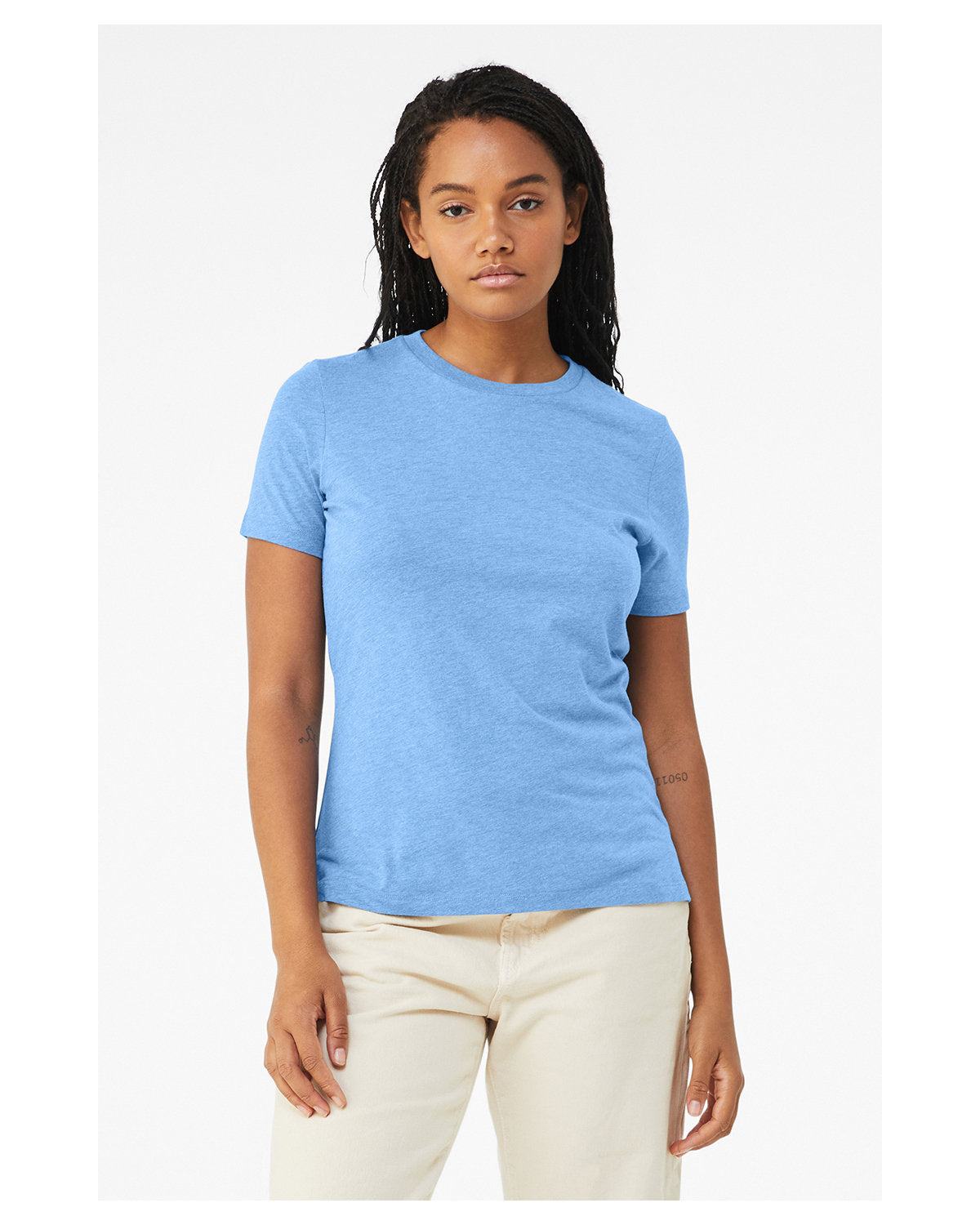 Bella + Canvas Ladies' Relaxed Heather CVC Short-Sleeve Tee: Effortless Style and Comfort