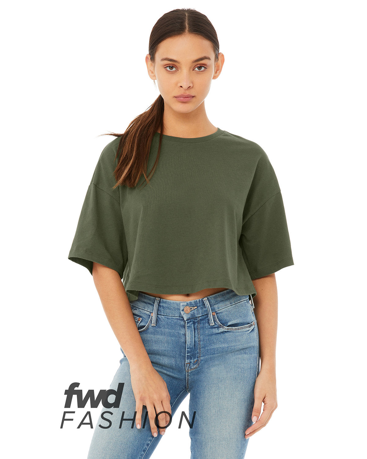 Bella + Canvas FWD Fashion Ladies' Jersey Cropped T-Shirt: Embrace the Trendsetting Style