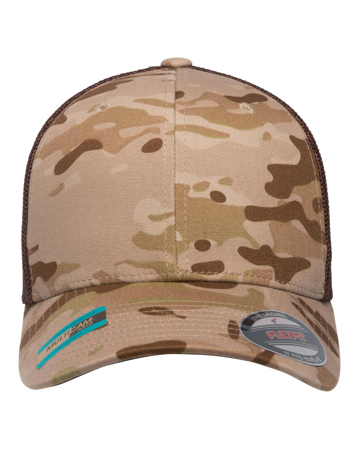 Adult Flexfit® Multicam® Trucker Mesh Cap - Apparel Globe