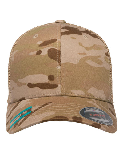 Adult Flexfit® Multicam® Trucker Mesh Cap - Apparel Globe