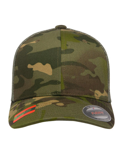 Adult Flexfit® Multicam® Trucker Mesh Cap - Apparel Globe