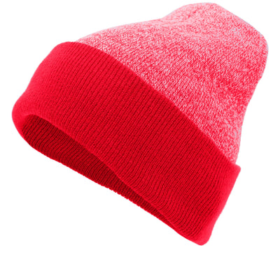 Heather Two-Tone Cuff Beanie - Apparel Globe