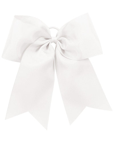 Cheer Solid Grosgrain Hair Bow - Apparel Globe