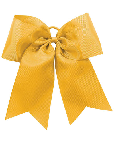 Cheer Solid Grosgrain Hair Bow - Apparel Globe