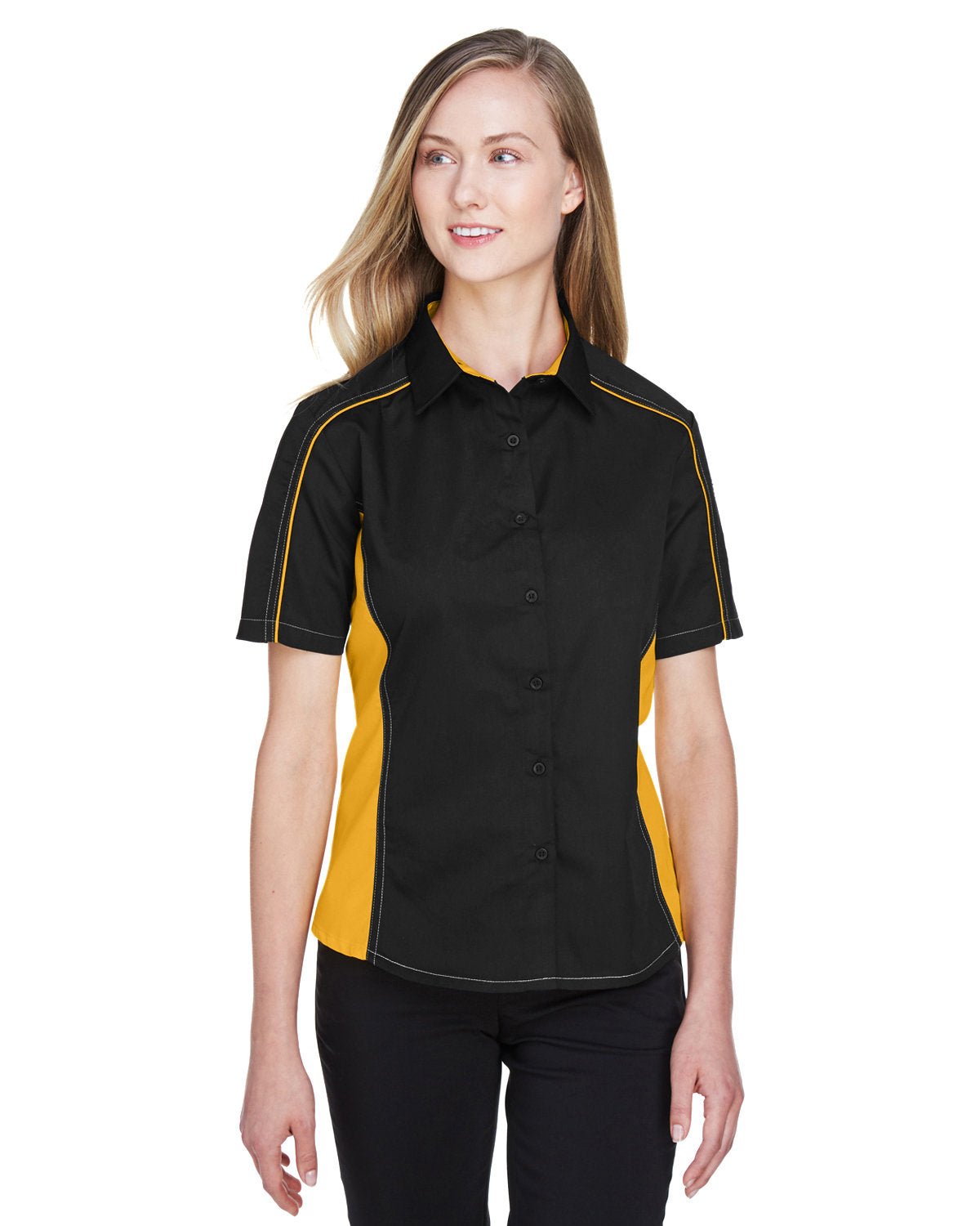 Ladies' Fuse Colorblock Twill Shirt - Apparel Globe