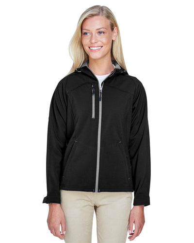 Ladies' Prospect Two-Layer Fleece Bonded Soft Shell Hooded Jacket - Apparel Globe