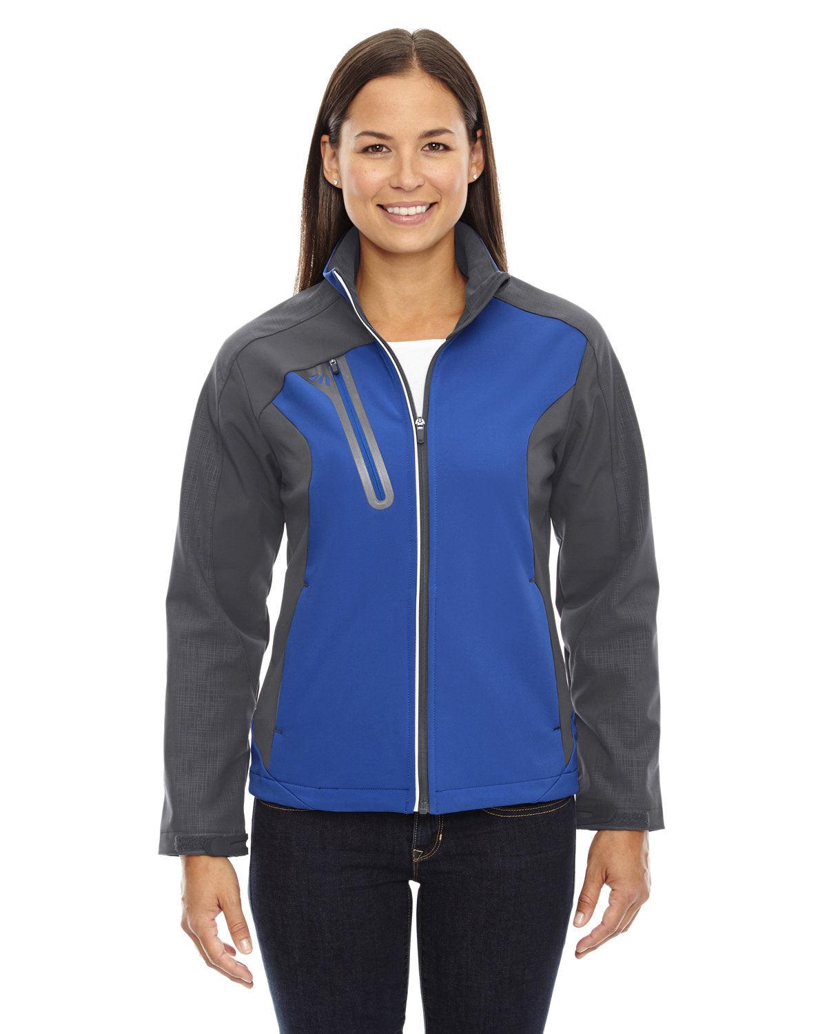 Ladies' Terrain Colorblock Soft Shell with Embossed Print - Apparel Globe