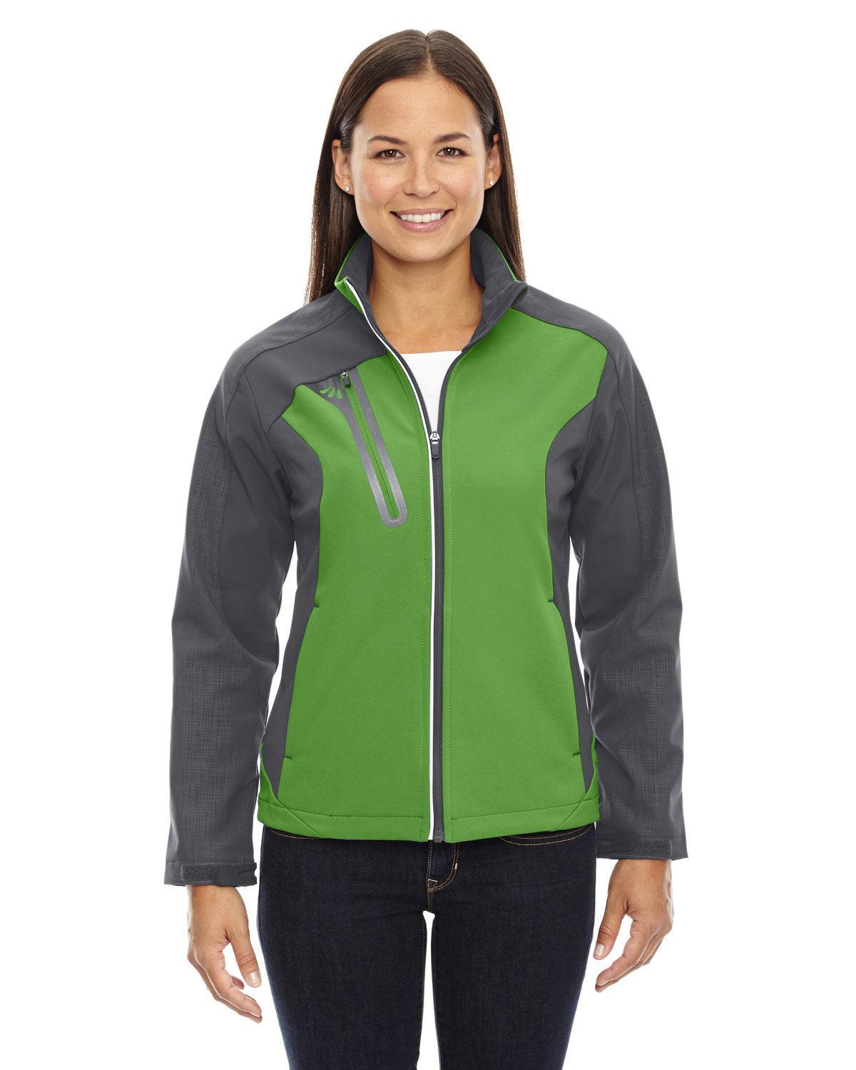 Ladies' Terrain Colorblock Soft Shell with Embossed Print - Apparel Globe