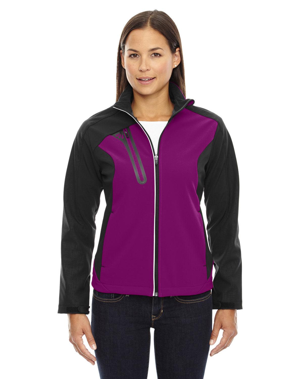 Ladies' Terrain Colorblock Soft Shell with Embossed Print - Apparel Globe