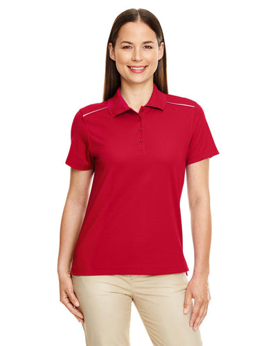 Ladies' Radiant Performance PiquÃ© Polo with Reflective Piping - Apparel Globe