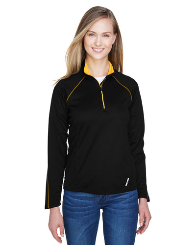 Ladies' Radar Quarter-Zip Performance Long-Sleeve Top - Apparel Globe