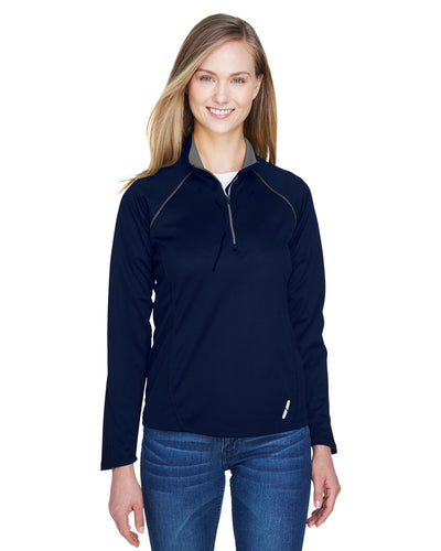 Ladies' Radar Quarter-Zip Performance Long-Sleeve Top - Apparel Globe