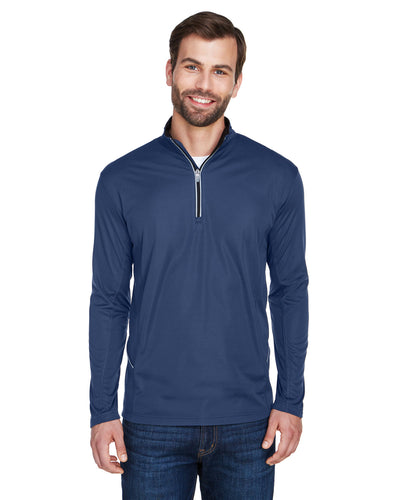 Stay Cool and Active: UltraClub Men's Cool & Dry Sport Quarter-Zip Pullover