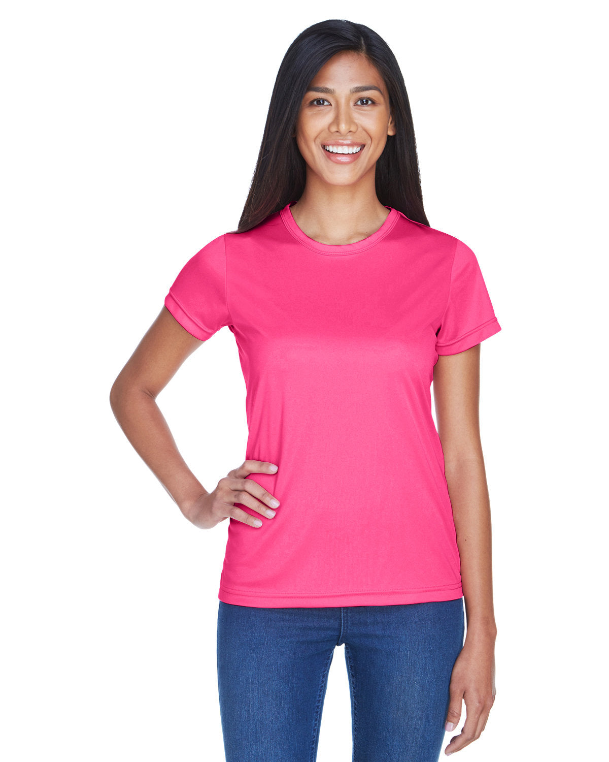 Effortless Performance: UltraClub Ladies' Cool & Dry Sport Performance Interlock T-Shirt