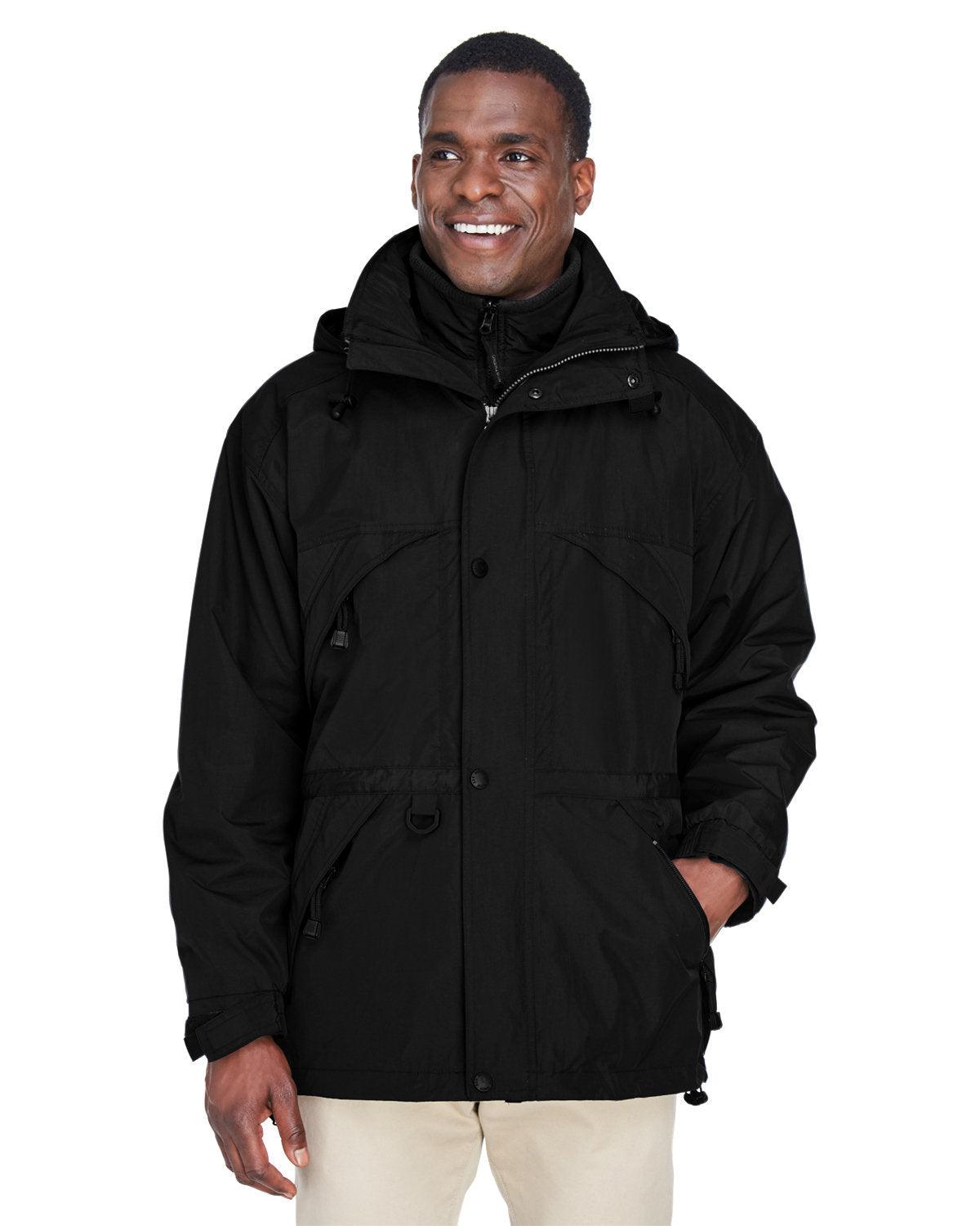 Adult 3-in-1 Parka with Dobby Trim - Apparel Globe