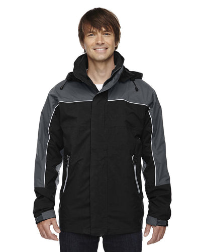 Adult 3-in-1 Seam-Sealed Mid-Length Jacket with Piping - Apparel Globe