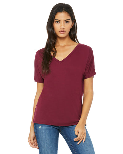 Bella + Canvas Ladies' Slouchy V-Neck T-Shirt: Relaxed Style and Comfort