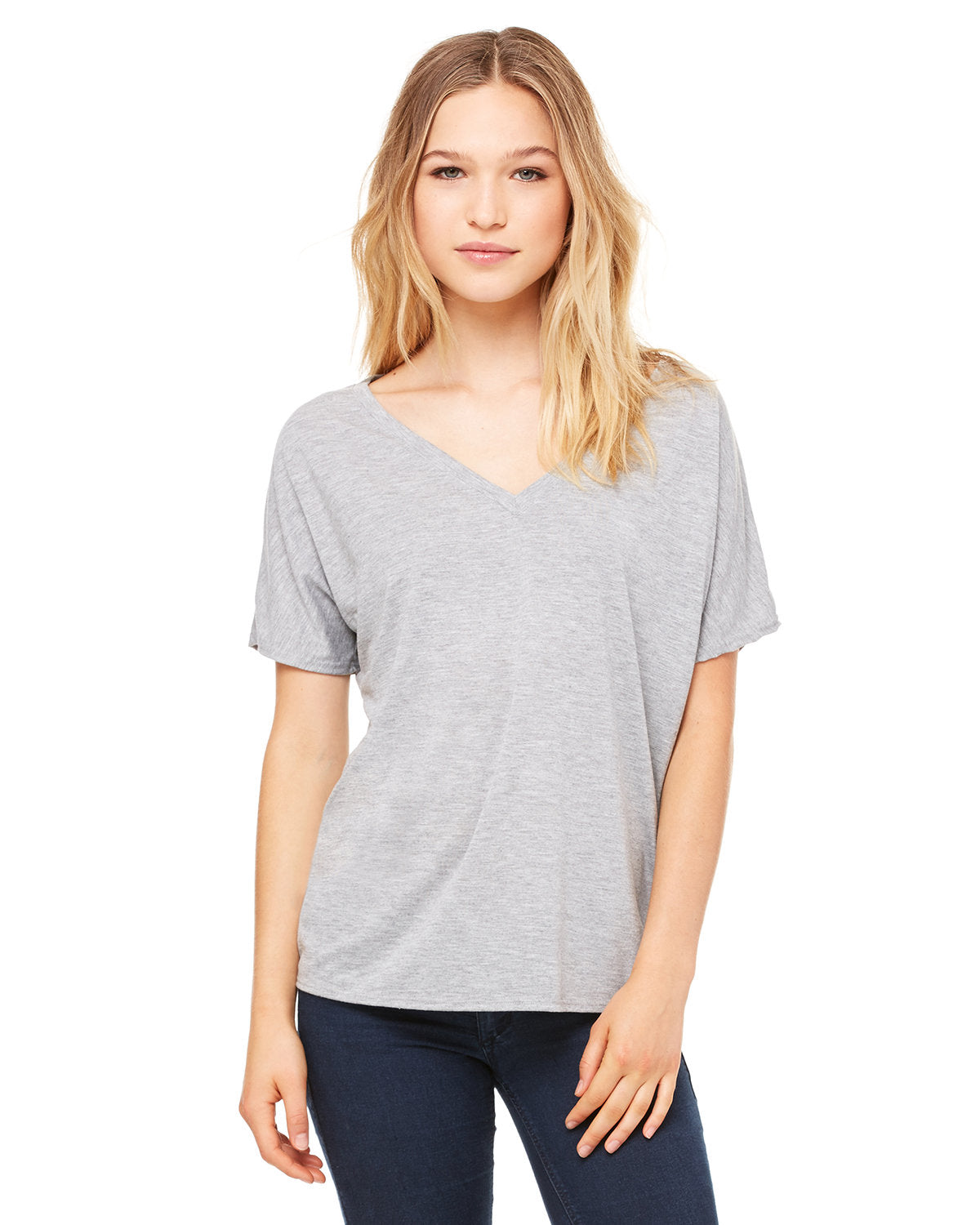 Bella + Canvas Ladies' Slouchy V-Neck T-Shirt: Relaxed Style and Comfort