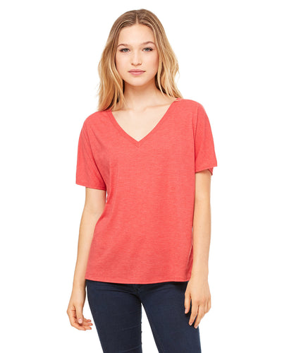 Bella + Canvas Ladies' Slouchy V-Neck T-Shirt: Relaxed Style and Comfort