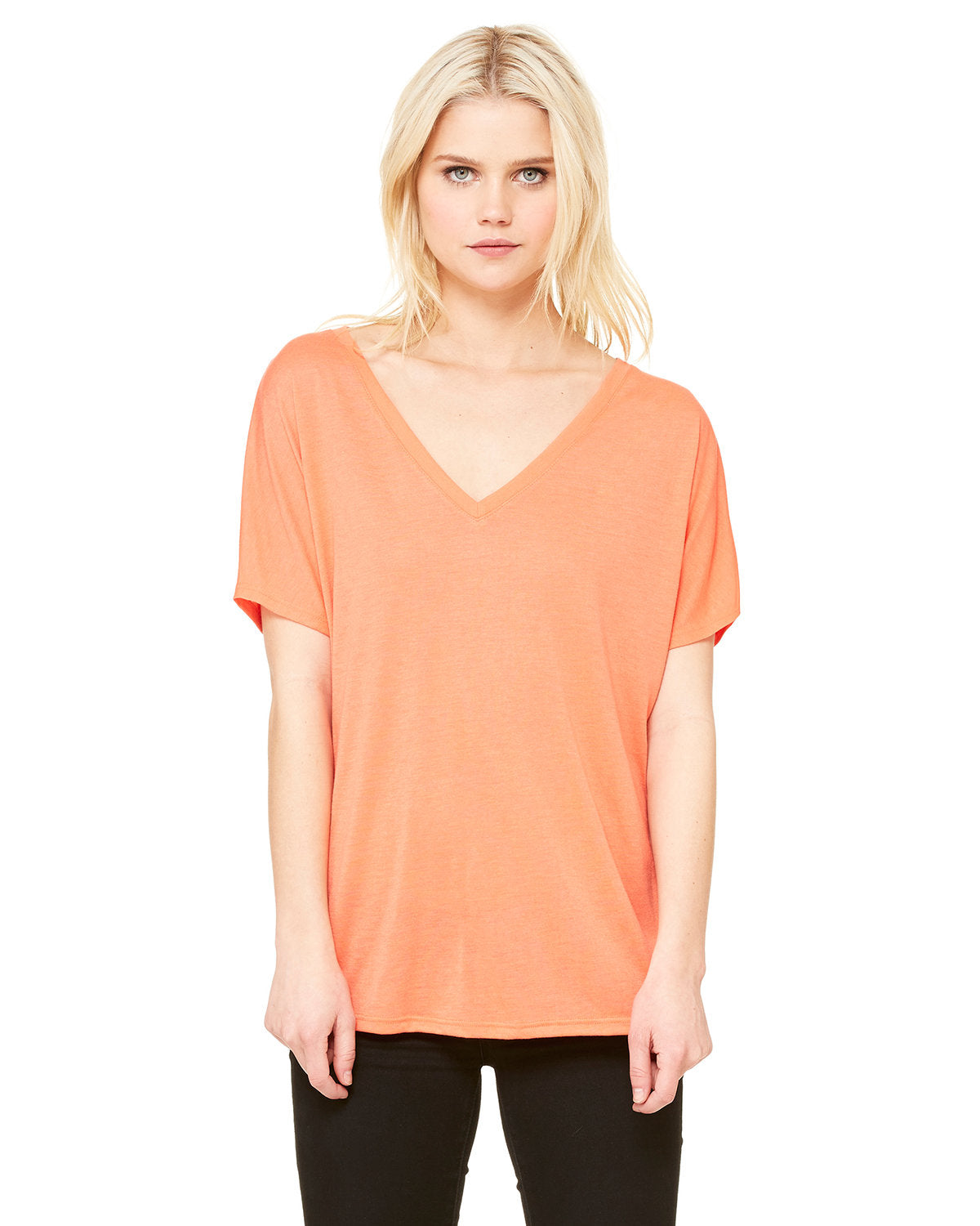 Bella + Canvas Ladies' Slouchy V-Neck T-Shirt: Relaxed Style and Comfort