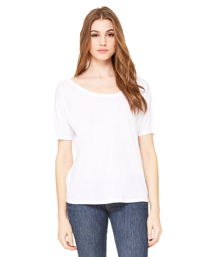 Bella + Canvas Ladies' Slouchy Scoop-Neck T-Shirt: Effortless Comfort and Relaxed Style