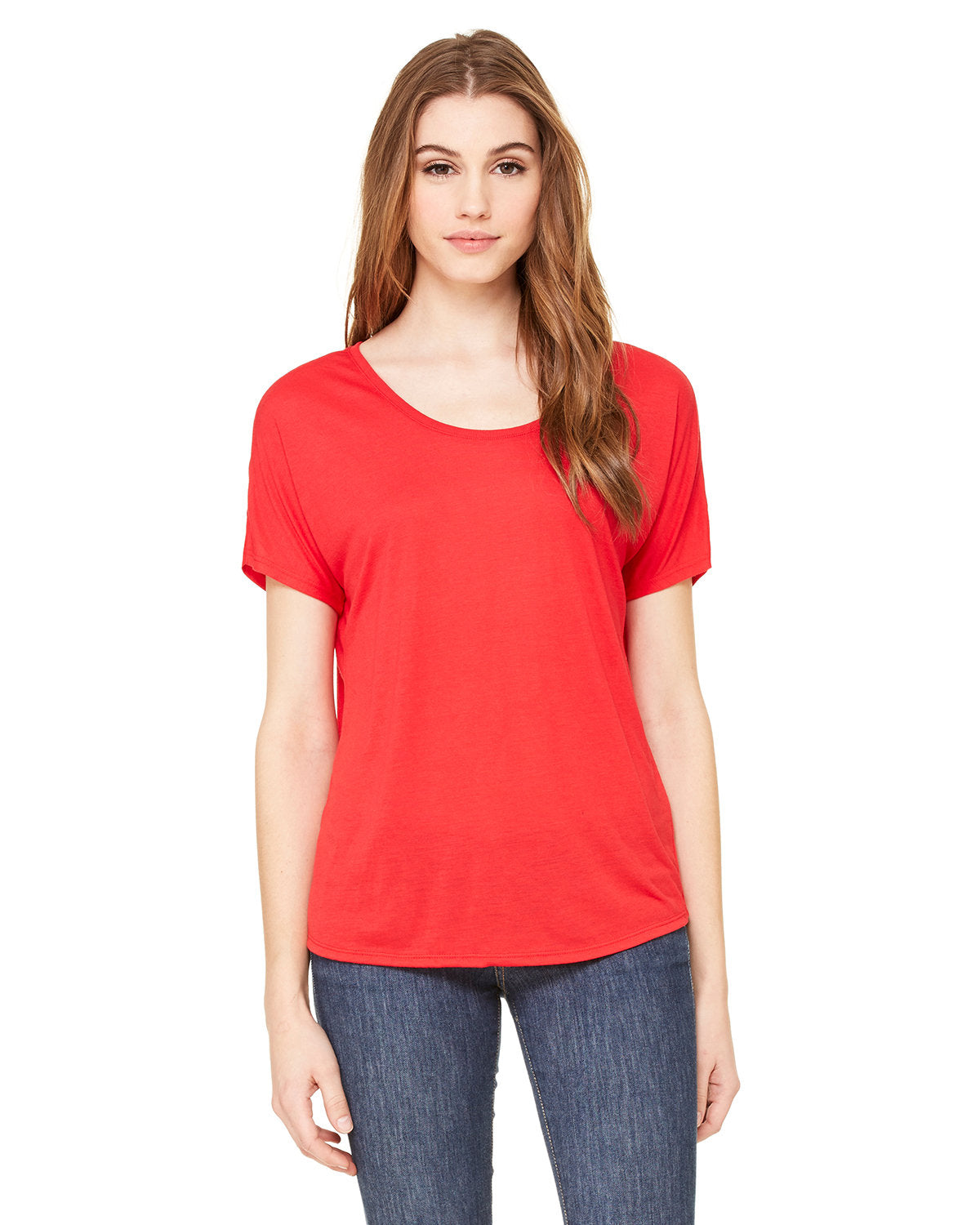 Bella + Canvas Ladies' Slouchy Scoop-Neck T-Shirt: Effortless Comfort and Relaxed Style