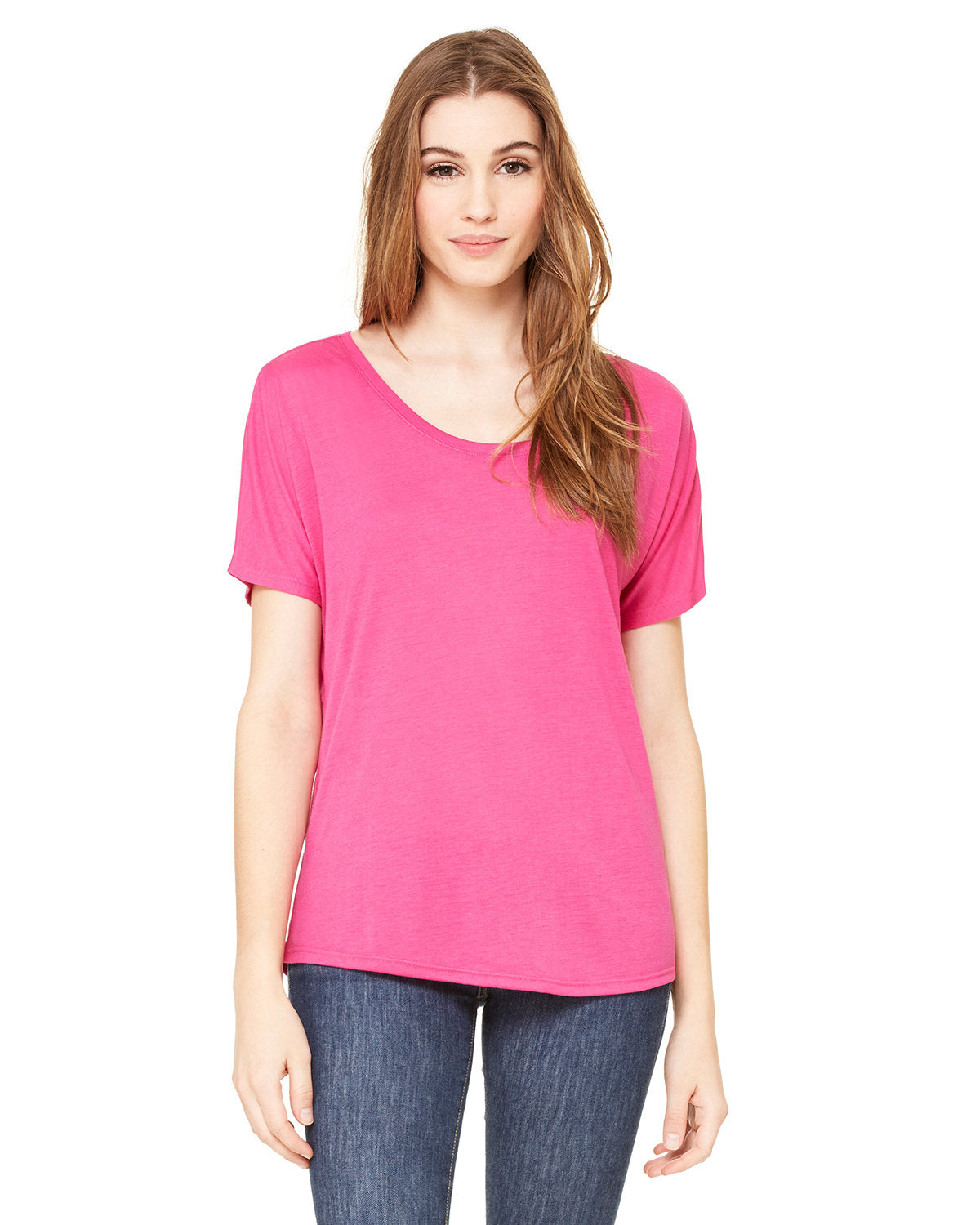 Bella + Canvas Ladies' Slouchy Scoop-Neck T-Shirt: Effortless Comfort and Relaxed Style