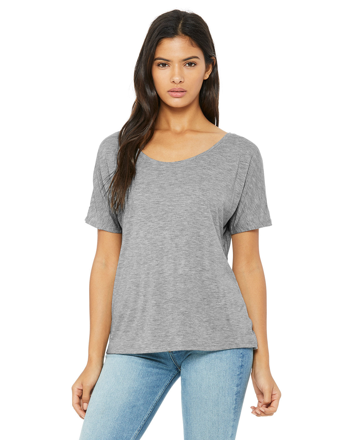 Bella + Canvas Ladies' Slouchy Scoop-Neck T-Shirt: Effortless Comfort and Relaxed Style