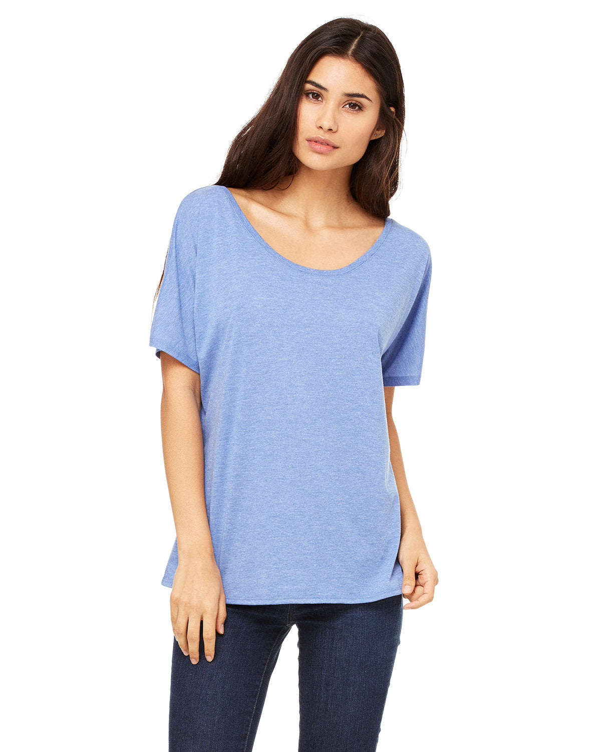 Bella + Canvas Ladies' Slouchy Scoop-Neck T-Shirt: Effortless Comfort and Relaxed Style