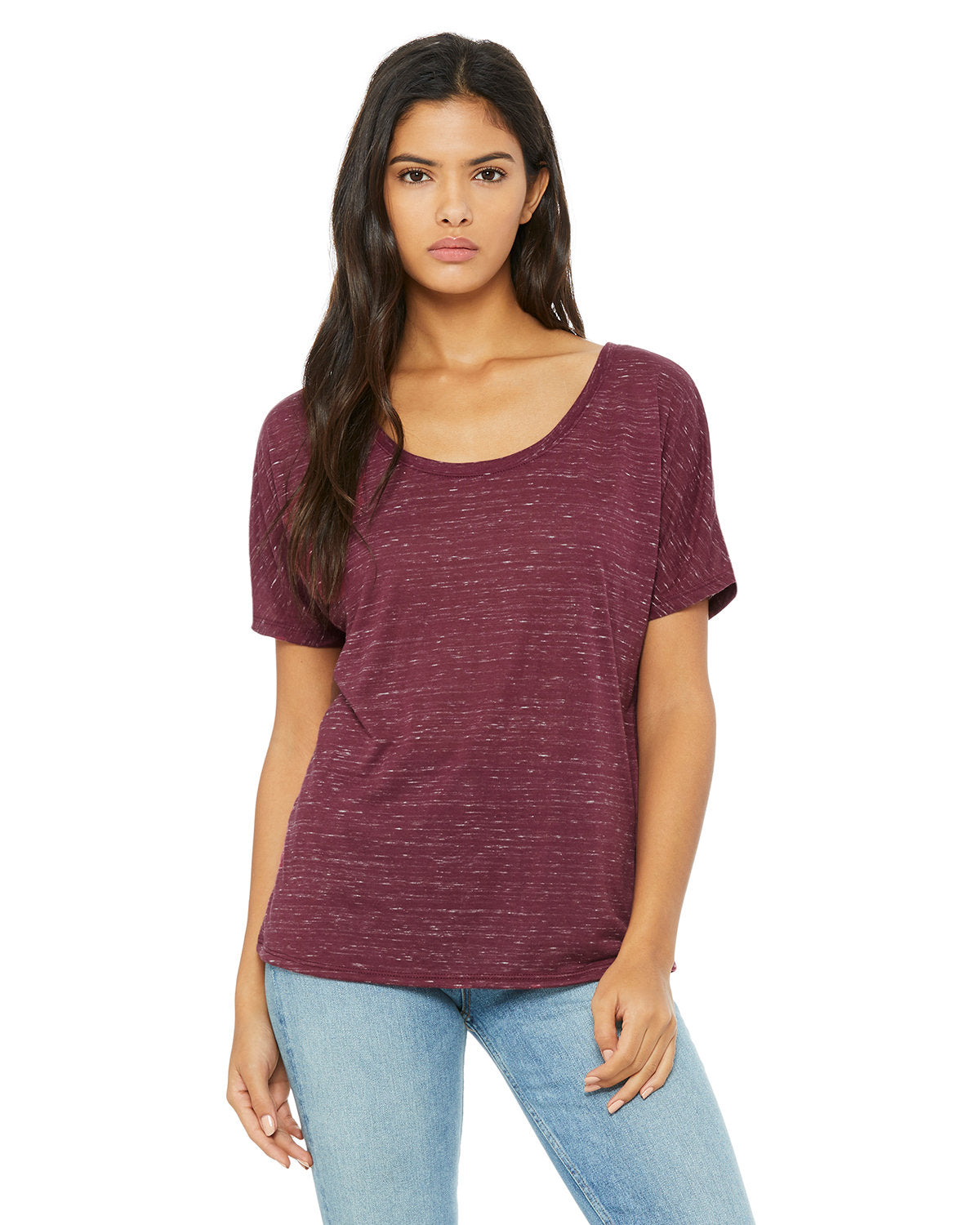 Bella + Canvas Ladies' Slouchy Scoop-Neck T-Shirt: Effortless Comfort and Relaxed Style