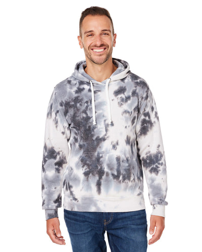 Vibrant Comfort: J America Adult Tie-Dye Pullover Hooded Sweatshirt