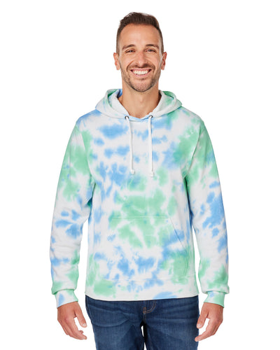 Vibrant Comfort: J America Adult Tie-Dye Pullover Hooded Sweatshirt