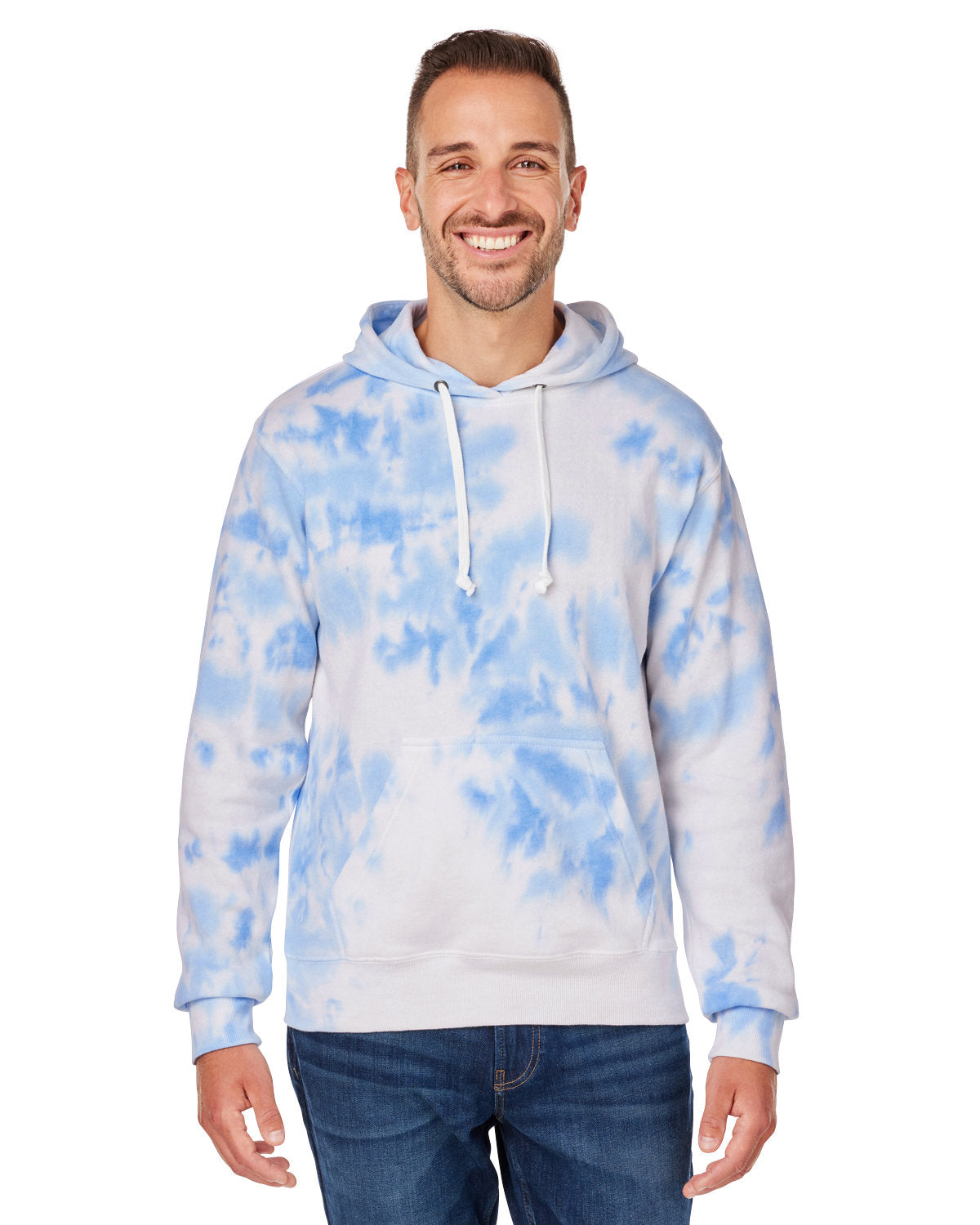 Vibrant Comfort: J America Adult Tie-Dye Pullover Hooded Sweatshirt