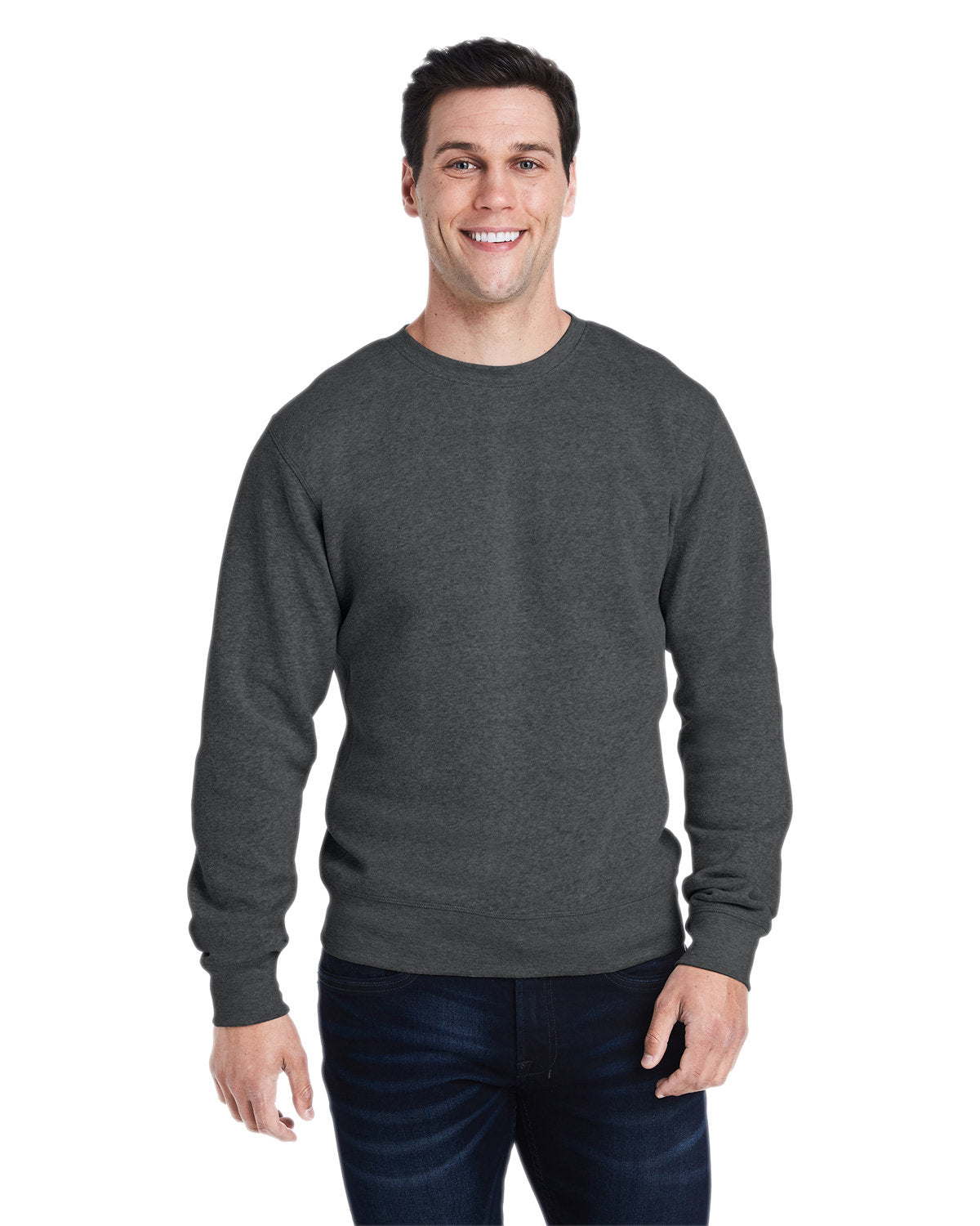 Effortless Style: J America Adult Triblend Crewneck Sweatshirt