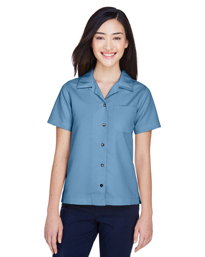 Effortless Chic: UltraClub Ladies' Cabana Breeze Camp Shirt