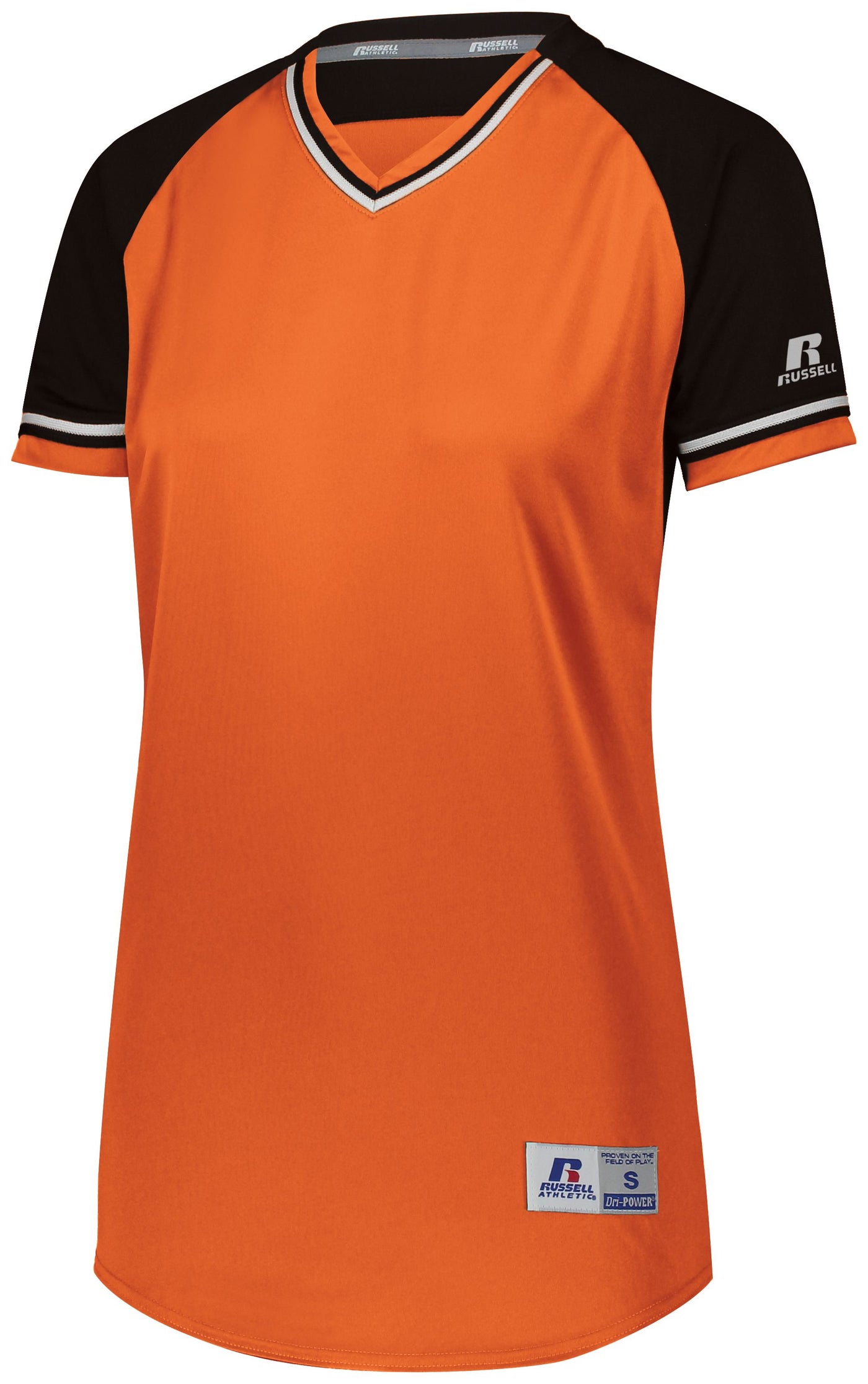 STYLE AND PERFORMANCE FOR FEMALE ATHLETES: RUSSELL TEAM LADIES CLASSIC V-NECK JERSEY