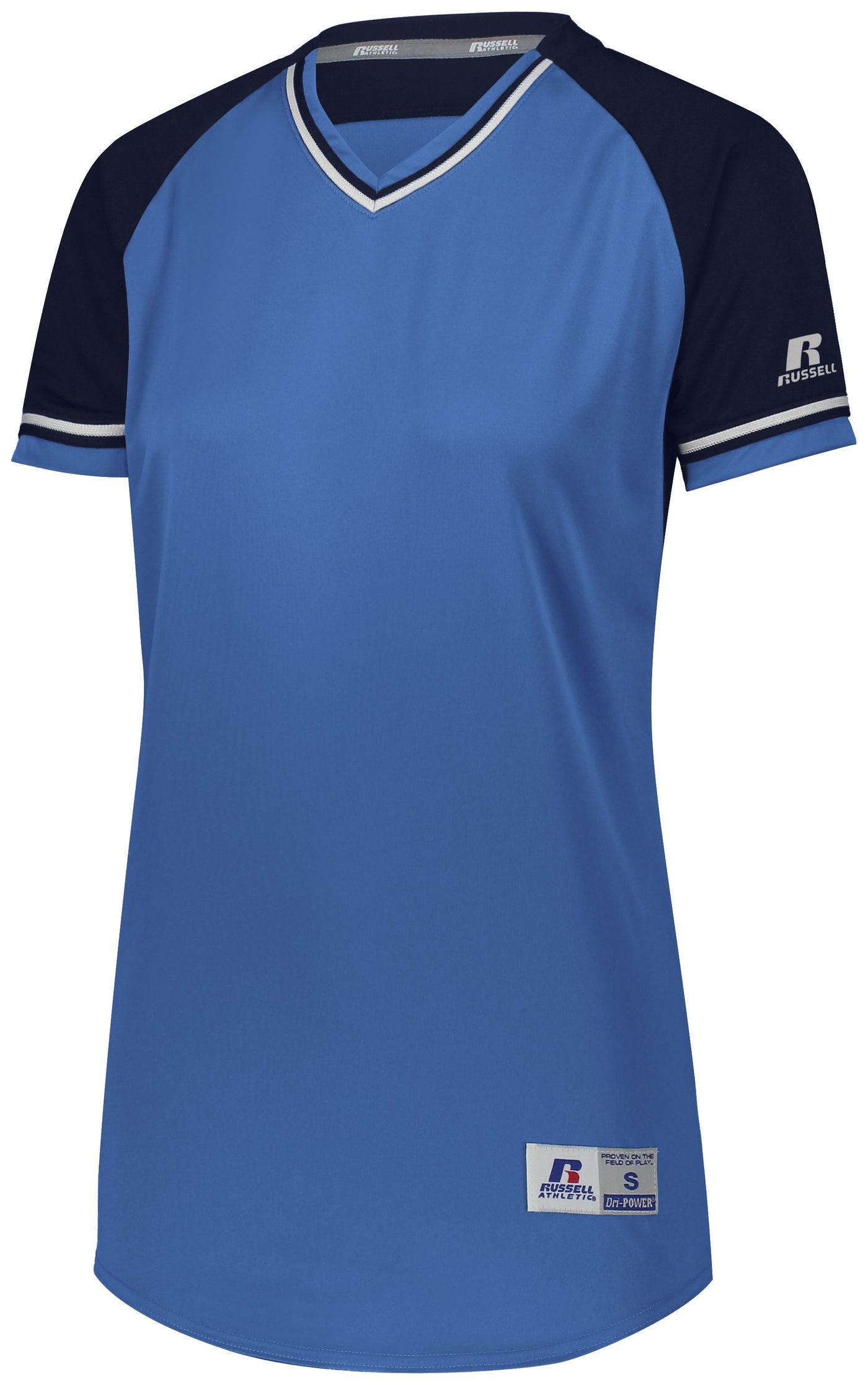 STYLE AND PERFORMANCE FOR FEMALE ATHLETES: RUSSELL TEAM LADIES CLASSIC V-NECK JERSEY