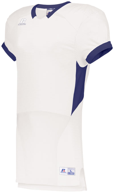 : UNLEASH YOUR TEAM'S WINNING STYLE WITH THE RUSSELL TEAM COLOR BLOCK GAME JERSEY