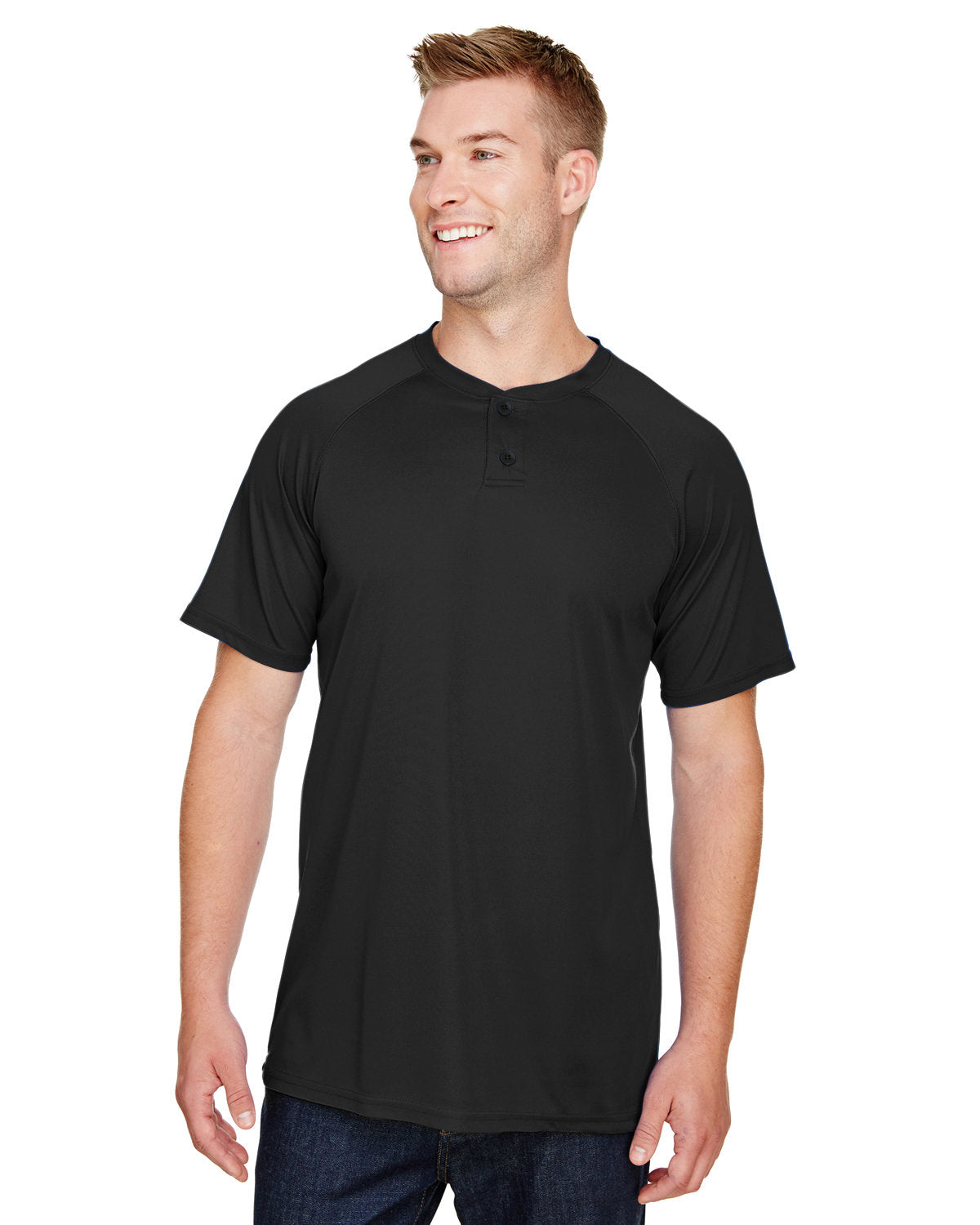 Augusta Sportswear Adult Attain 2-Button Baseball Jersey: Elevate Your Game with Classic Style