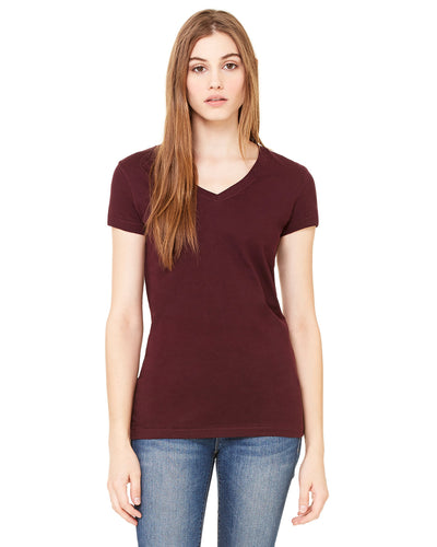 Bella + Canvas Ladies' Jersey Short-Sleeve V-Neck Tee: Effortless Elegance and Comfort