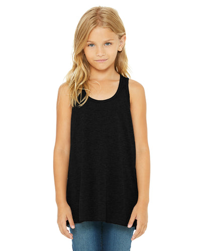 Breezy Youth Elegance: Bella + Canvas Flowy Racerback Tank