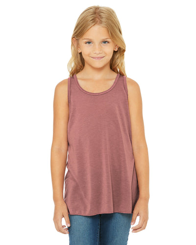 Breezy Youth Elegance: Bella + Canvas Flowy Racerback Tank